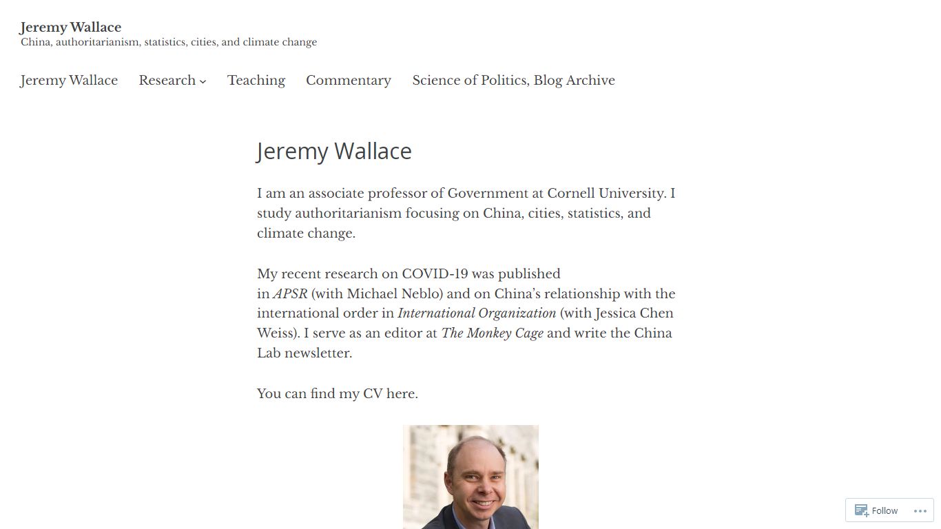 Jeremy Wallace – China, authoritarianism, statistics, cities, and ...