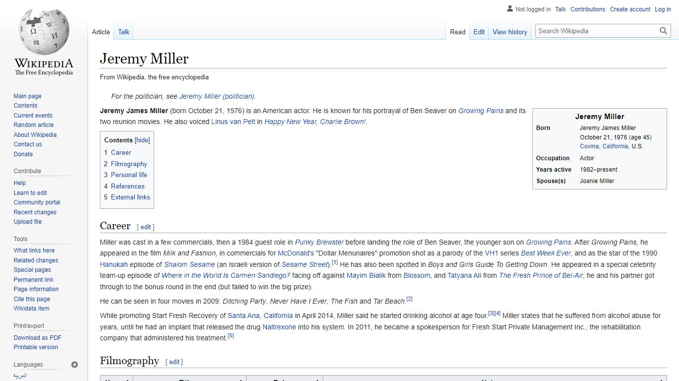 Jeremy Miller - Wikipedia