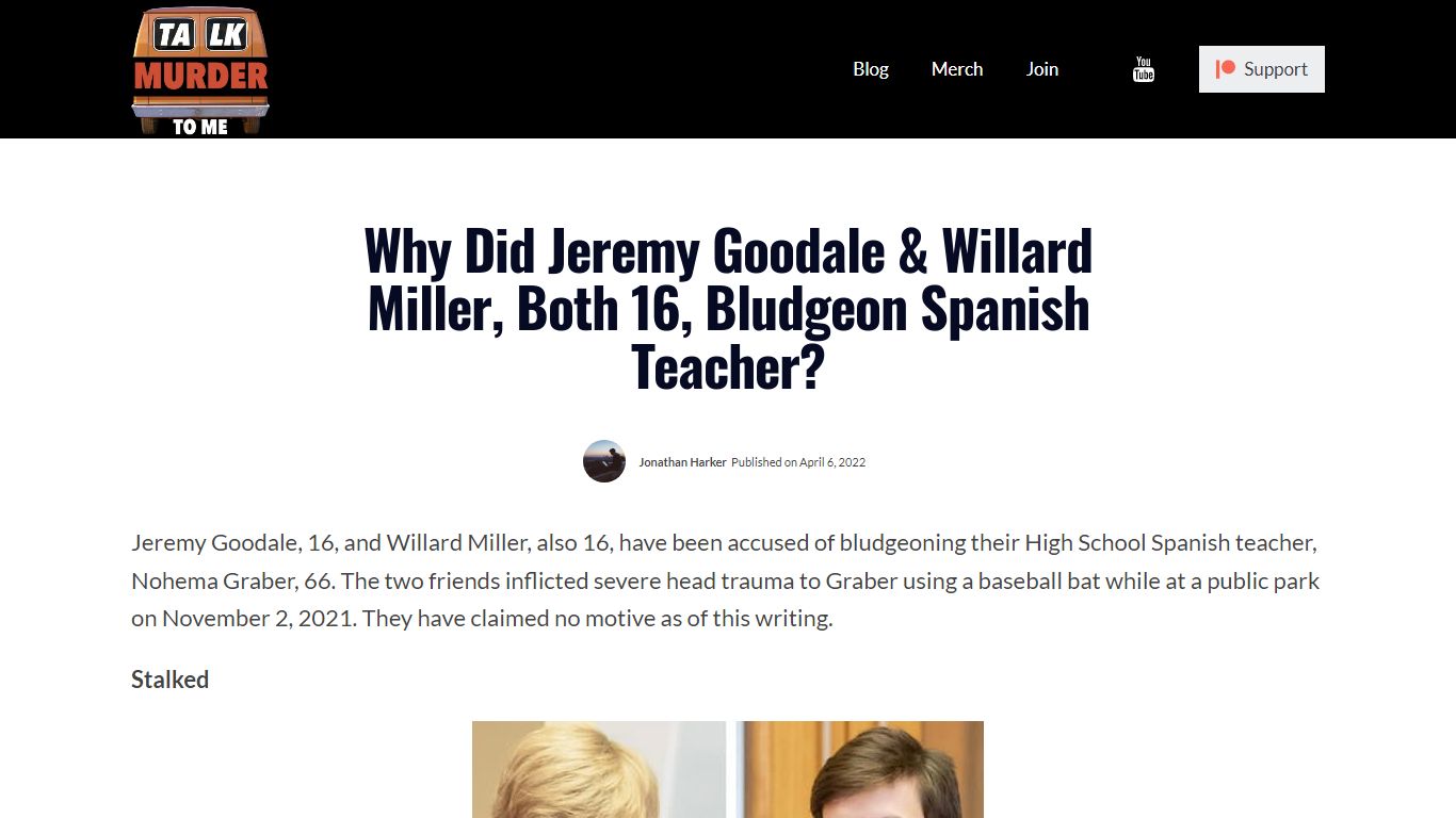 Why Did Jeremy Goodale & Willard Miller, Both 16, Bludgeon Spanish Teacher?